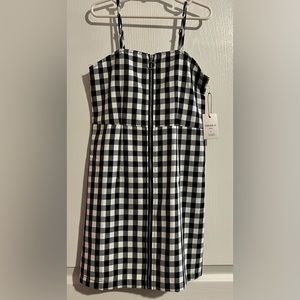 Forever 21 Girls Gingham Dress with Front Zipper
